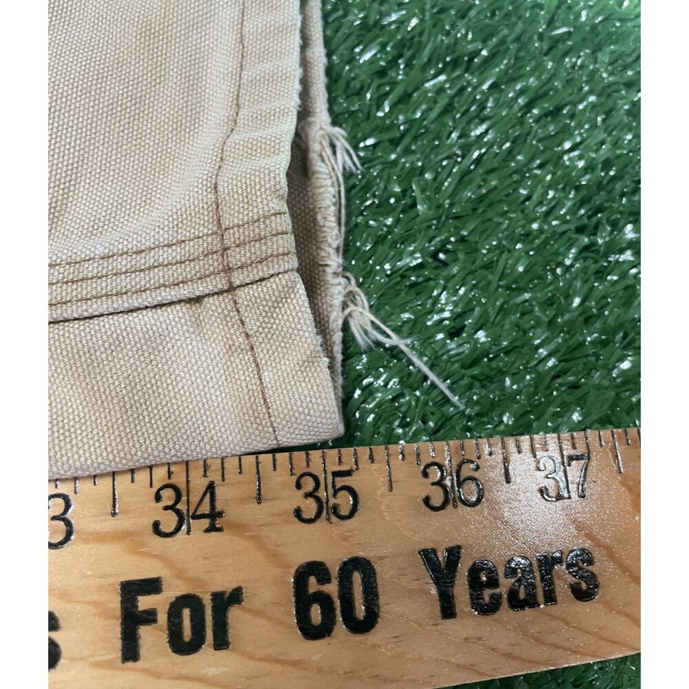 Carhartt B11 Work Pants Men’s 36x35 Carhartt Brown Duck Canvas Faded Distressed - Picture 6 of 6